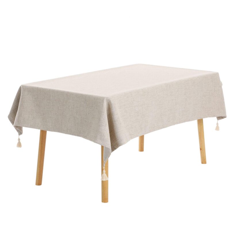 Tassels Wrinkle-resistant Washable Cotton Linen Tablecloth 1 Pc 52  X 79 - Image 6