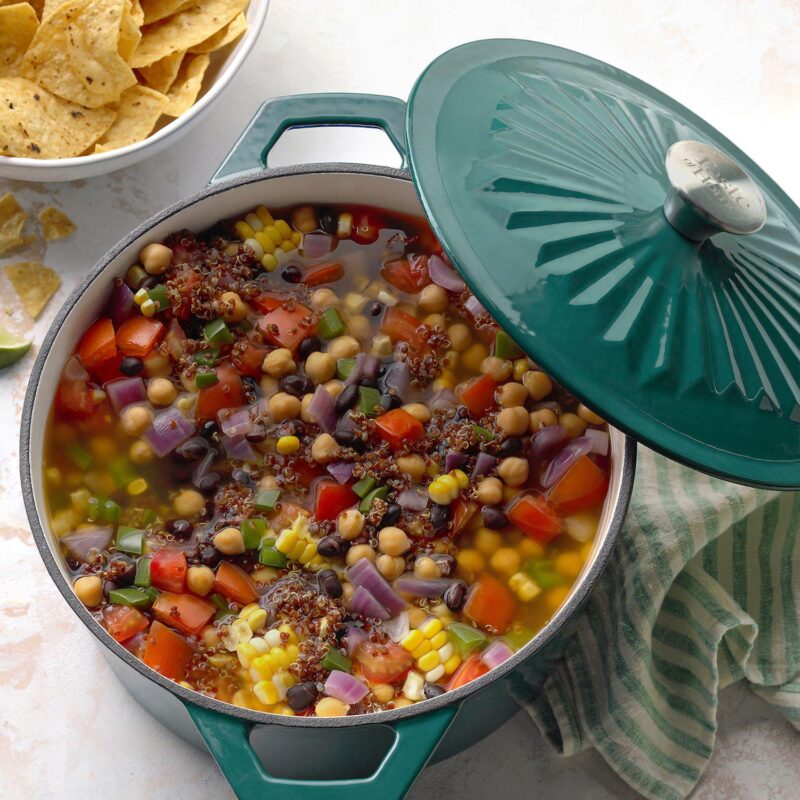 Taste of Home 5-qt. Dutch Oven and Silicone 3-in-1 Tool 2 pc Set - Image 5