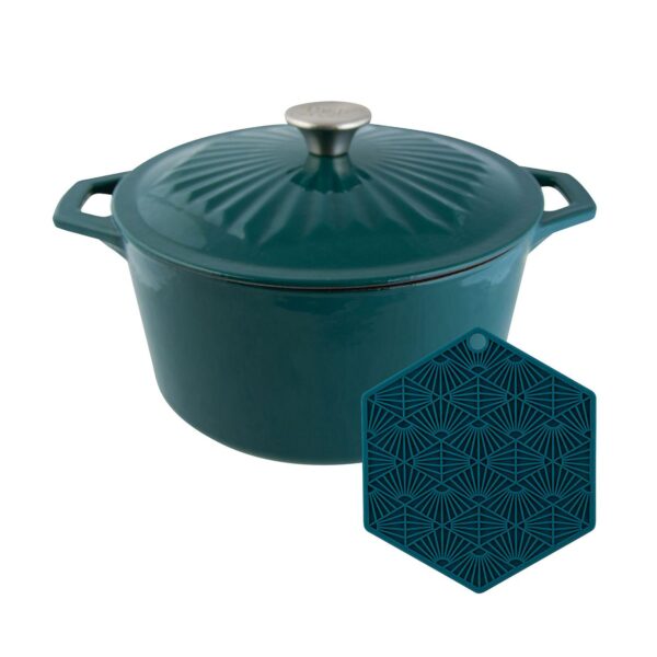 Taste of Home 5-qt. Dutch Oven and Silicone 3-in-1 Tool 2 pc Set