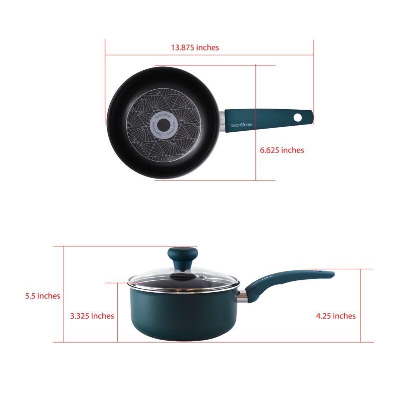 Taste of Home 8-pc. Nonstick Aluminum Cookware Set - Image 7