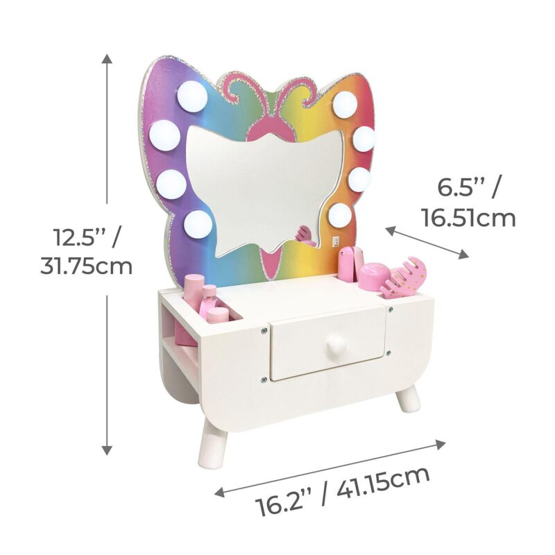 Teamson Kids LED Tabletop Vanity Play Set - Image 7