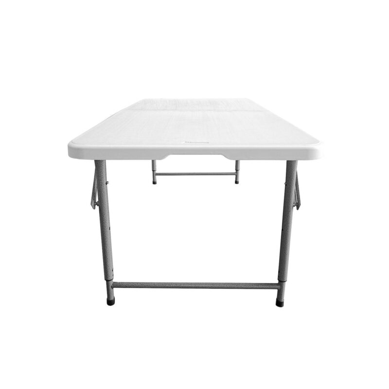 Techni Home 4-ft. Granite White Adjustable Height Folding Table - Image 6