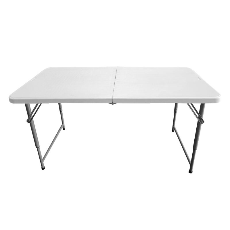 Techni Home 4-ft. Granite White Adjustable Height Folding Table - Image 10