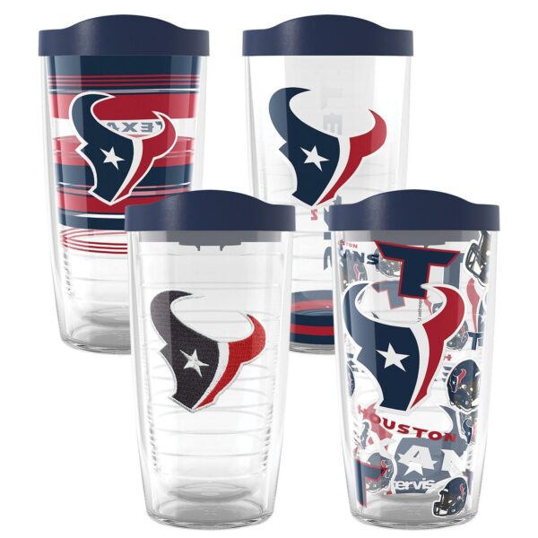 Tervis Houston Texans Four-Pack 16oz. Classic Tumbler Set