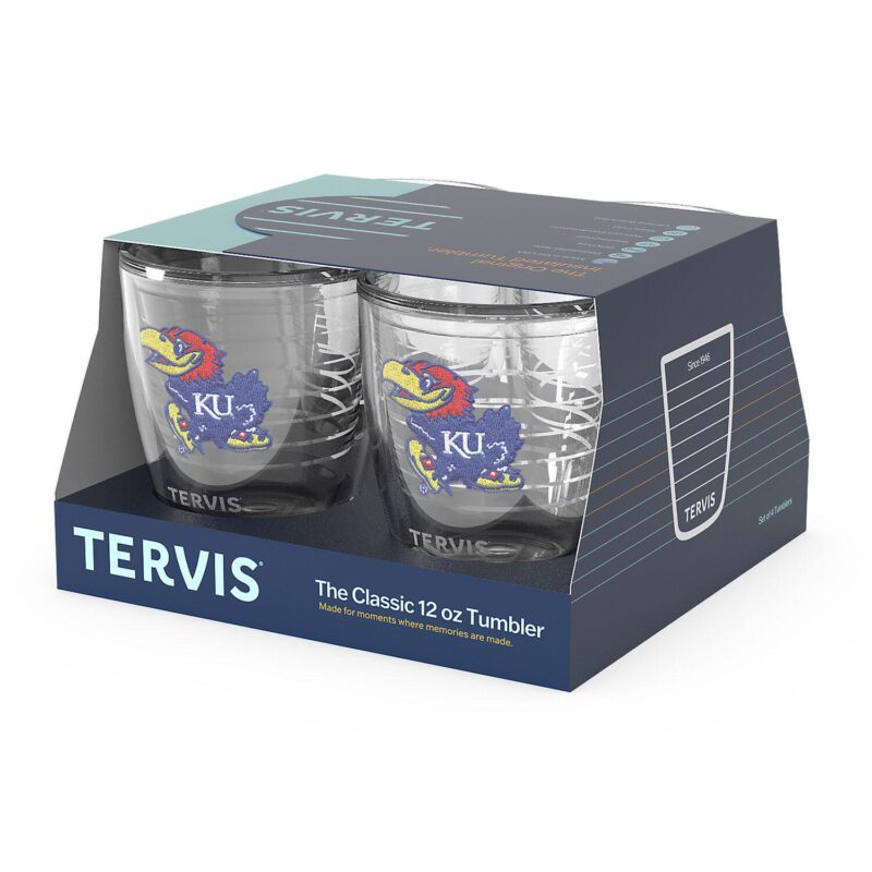Tervis Kansas Jayhawks 4-Pack 12oz. Emblem Tumbler Set - Image 4