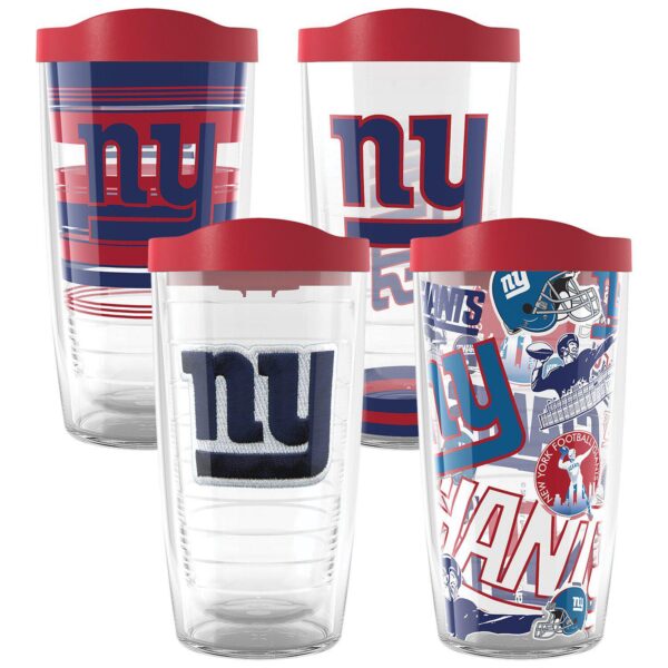 Tervis New York Giants Four-Pack 16oz. Classic Tumbler Set