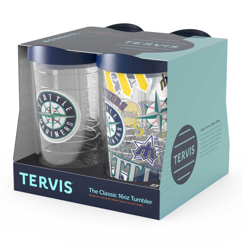 Tervis Seattle Mariners Four-Pack 16oz. Classic Tumbler Set - Image 3