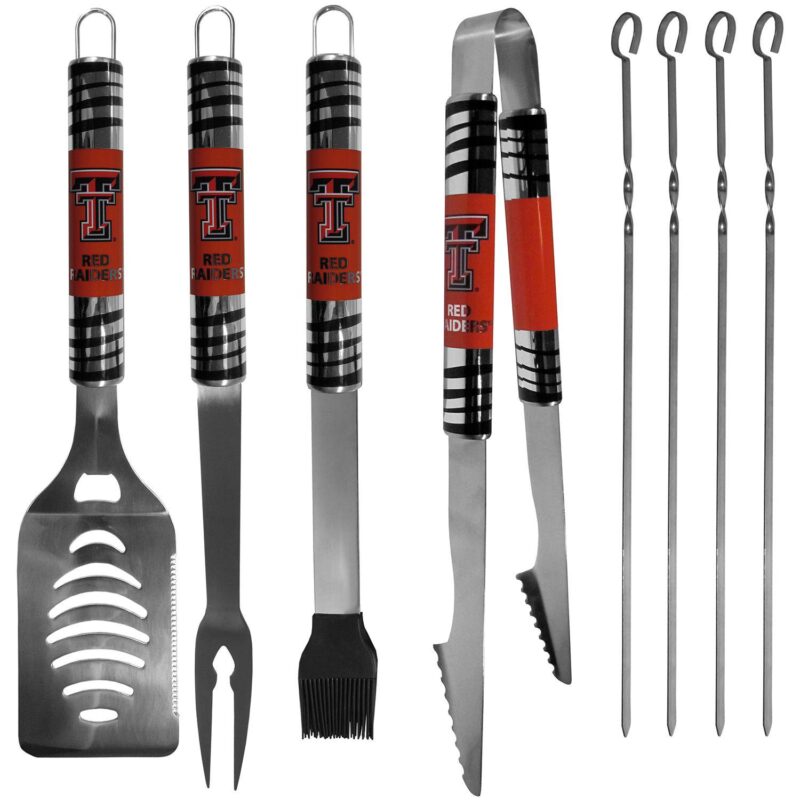 Texas Tech Red Raiders Tailgater 8-Piece BBQ Grill Set - Image 2