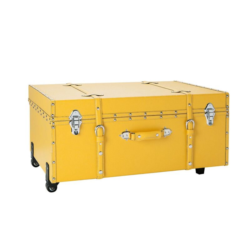 Texture Brand Storage Trunk with Wheels - Image 6