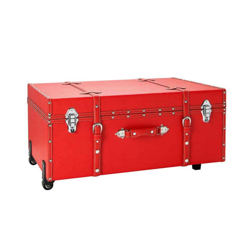 Texture Brand Storage Trunk with Wheels - Image 11