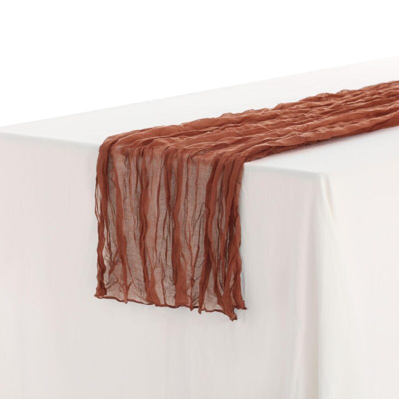 Thanksgiving Wedding Party Decorations Cheesecloth Table Runner 6 Pcs 35  X 71 - Image 9