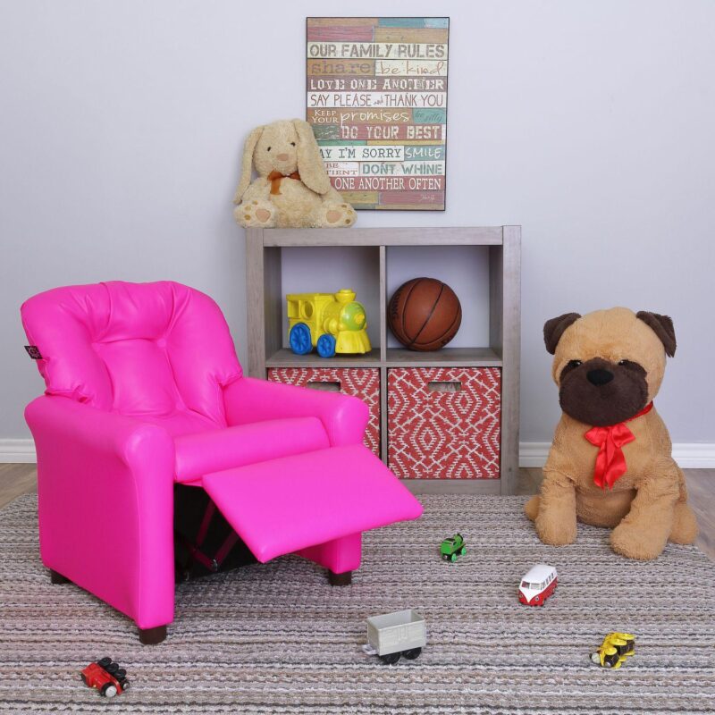 The Crew Furniture Traditional Kids Recliner Arm Chair - Image 3