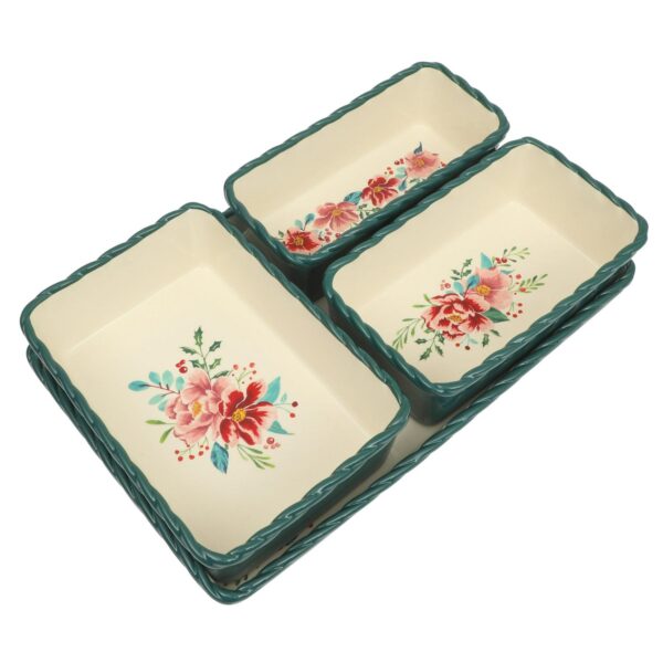 The Pioneer Woman Merry Meadow 4-Piece Nesting Ceramic Bakeware Set