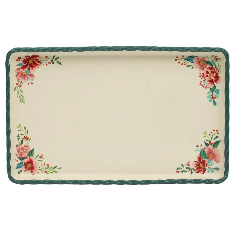 The Pioneer Woman Merry Meadow 4-Piece Nesting Ceramic Bakeware Set - Image 8
