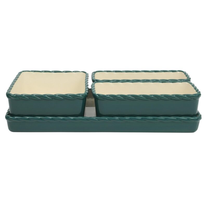 The Pioneer Woman Merry Meadow 4-Piece Nesting Ceramic Bakeware Set - Image 5