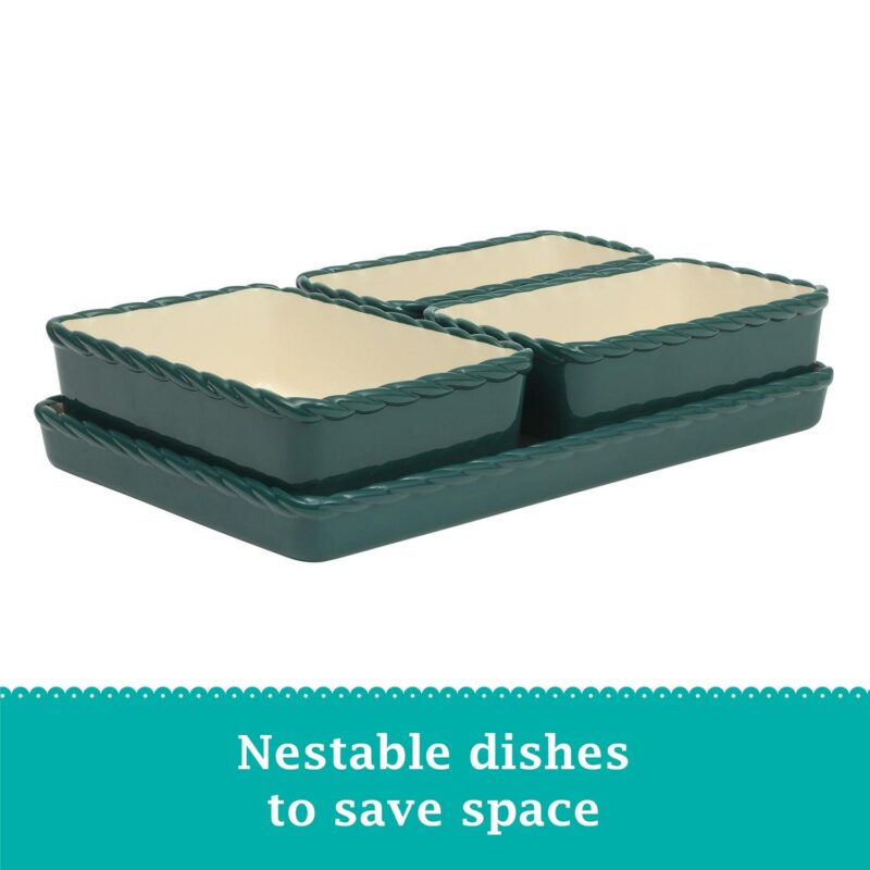 The Pioneer Woman Merry Meadow 4-Piece Nesting Ceramic Bakeware Set - Image 17