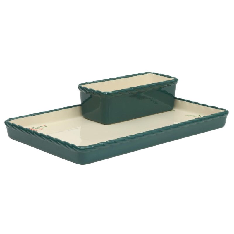 The Pioneer Woman Merry Meadow 4-Piece Nesting Ceramic Bakeware Set - Image 4