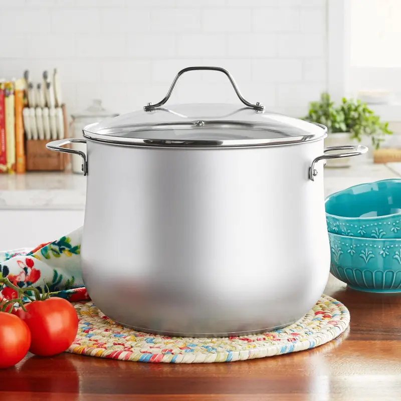 The Pioneer Woman Timeless 12-Quart Stainless Steel Stock Pot - Image 2