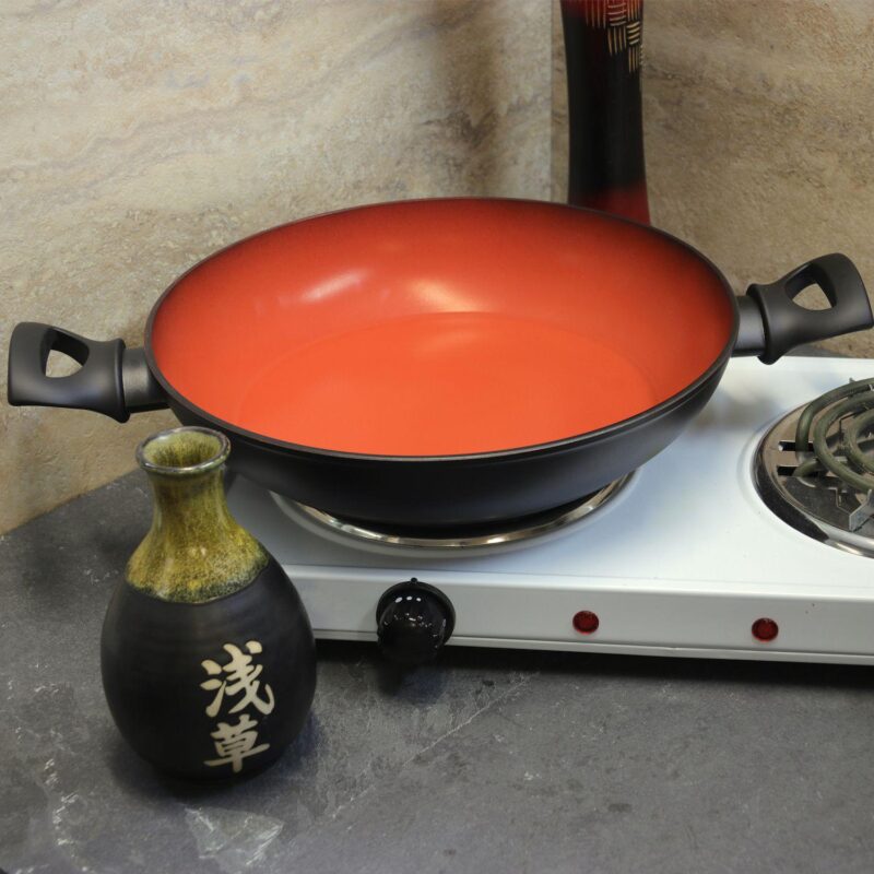 Tosca Terra-Cotta 3 Quart Aluminum Braiser Pan - Image 4
