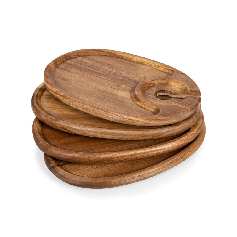 Toscana 4-pc. Wine Appetizer Plate Set - Image 5