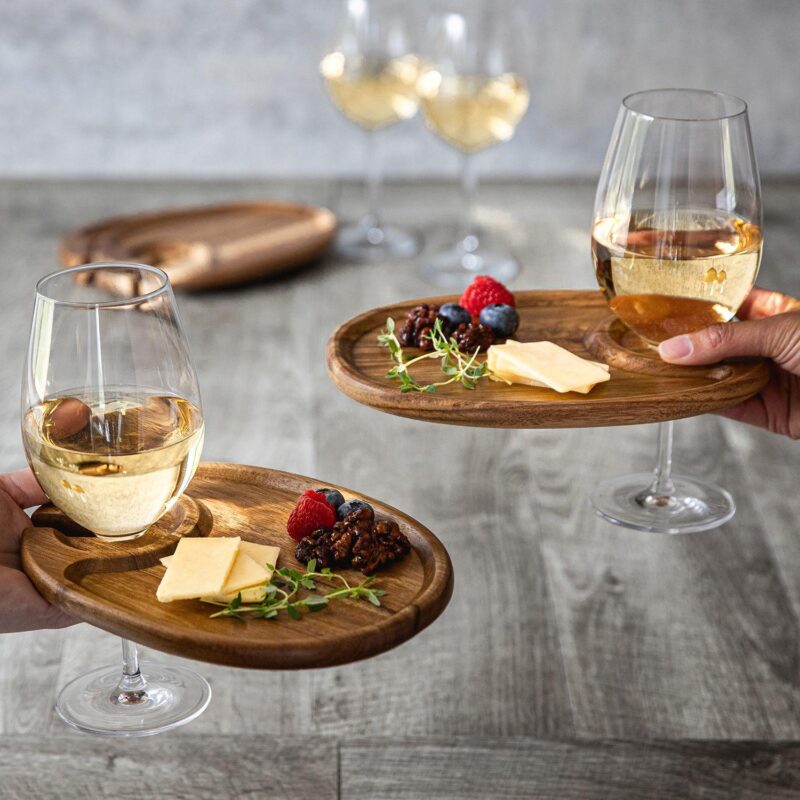 Toscana 4-pc. Wine Appetizer Plate Set - Image 2