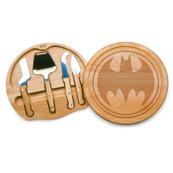 Toscana Batman Bat Signal Circo Cheese Cutting Board and Tools Set