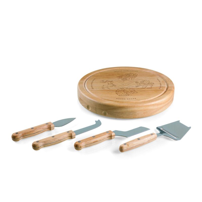 Toscana Game of Thrones 4 Houses Circo Cheese Cutting Board and Tools Set - Image 3