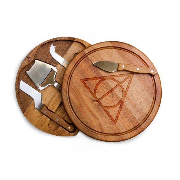 Toscana Harry Potter Deathly Hallows Acacia Circo Cheese Cutting Board and Tools Set