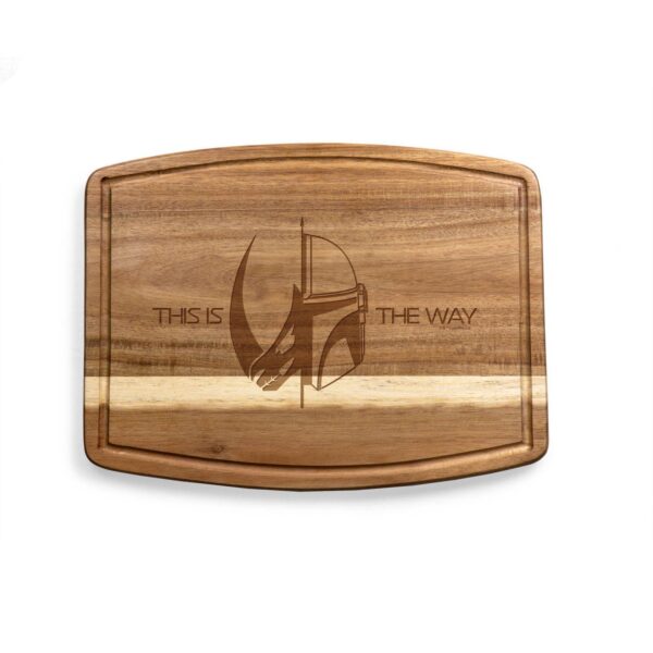 Toscana Mandalorian The Mandalorian Ovale Acacia Cutting Board