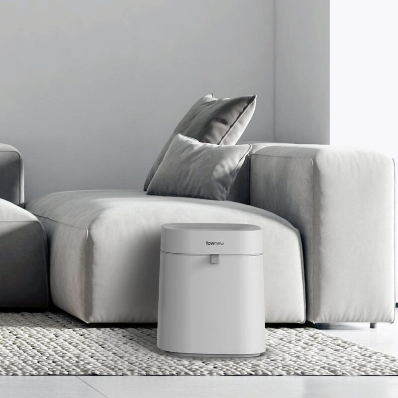 Townew T02B WHITE 4.4 gal Self-Cleaning and Changing Smart Trash Can with Automatic Open Lid - White - Image 2