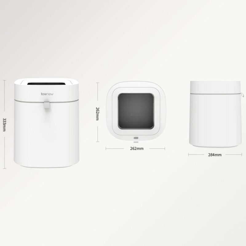 Townew T02B WHITE 4.4 gal Self-Cleaning and Changing Smart Trash Can with Automatic Open Lid - White - Image 3