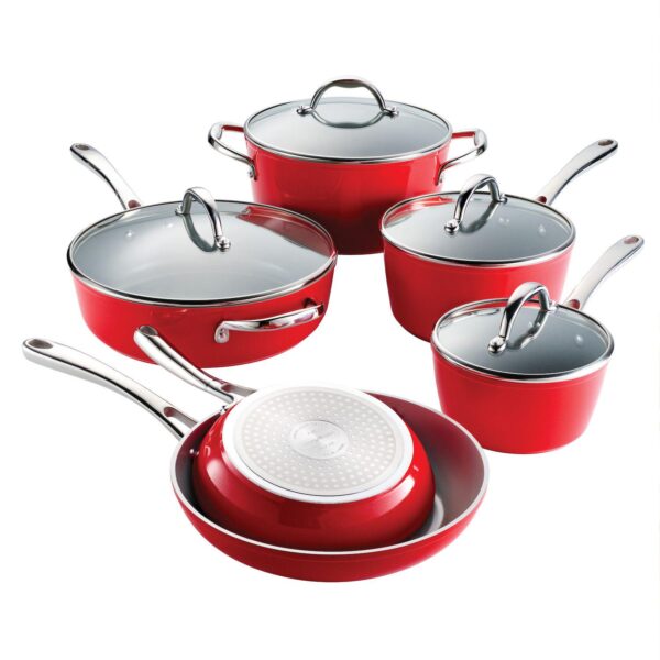 Tramontina 10-pc. Ceramic Cold-Forged Induction Cookware Set