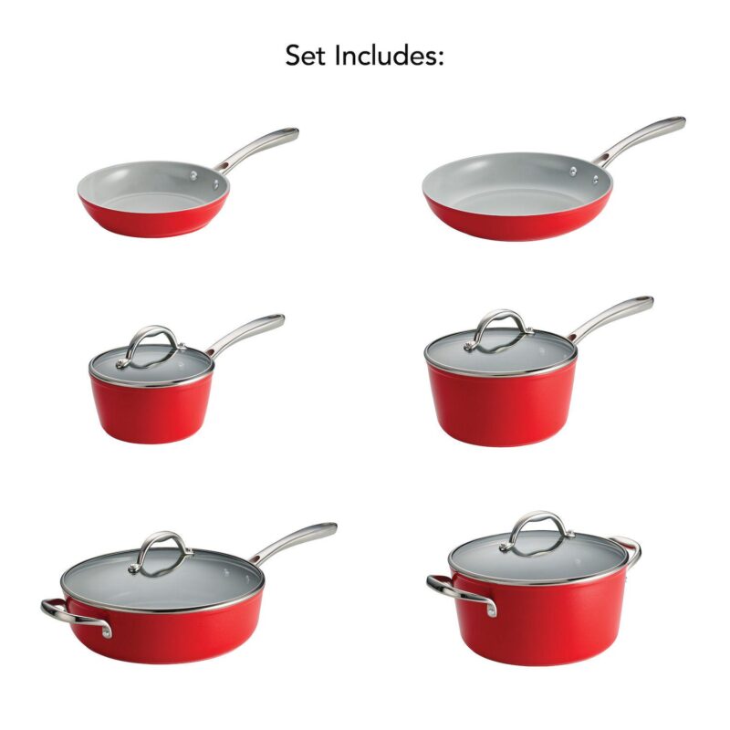 Tramontina 10-pc. Ceramic Cold-Forged Induction Cookware Set - Image 15