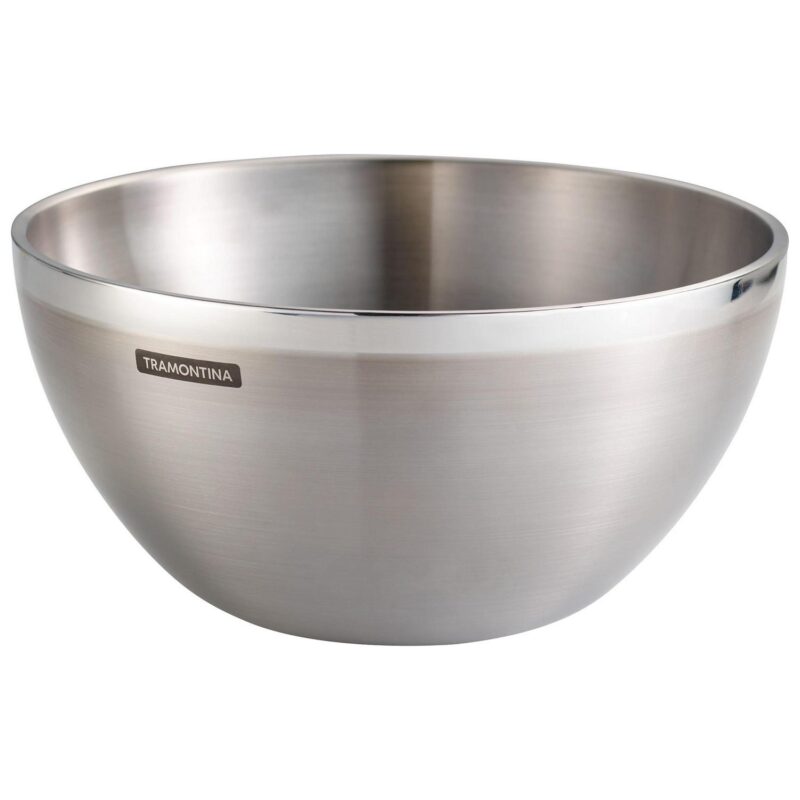 Tramontina 3 Pack Mixing Bowls - Stainless Steel - Double-Wall - Gourmet 80202/008DS - Image 4