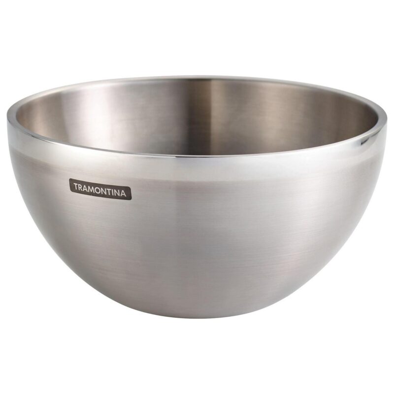Tramontina 3 Pack Mixing Bowls - Stainless Steel - Double-Wall - Gourmet 80202/008DS - Image 3