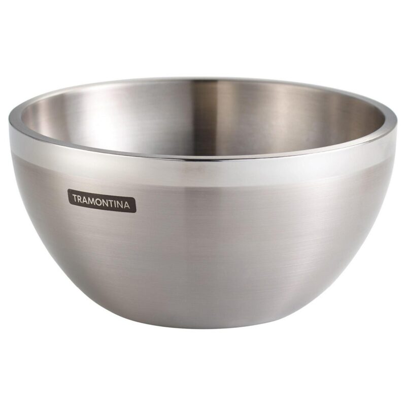 Tramontina 3 Pack Mixing Bowls - Stainless Steel - Double-Wall - Gourmet 80202/008DS - Image 2