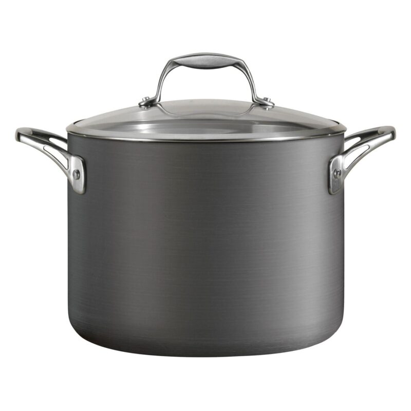 Tramontina 8-qt. Hard-Anodized Aluminum Covered Stock Pot - Image 2