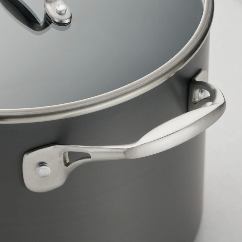 Tramontina 8-qt. Hard-Anodized Aluminum Covered Stock Pot - Image 5