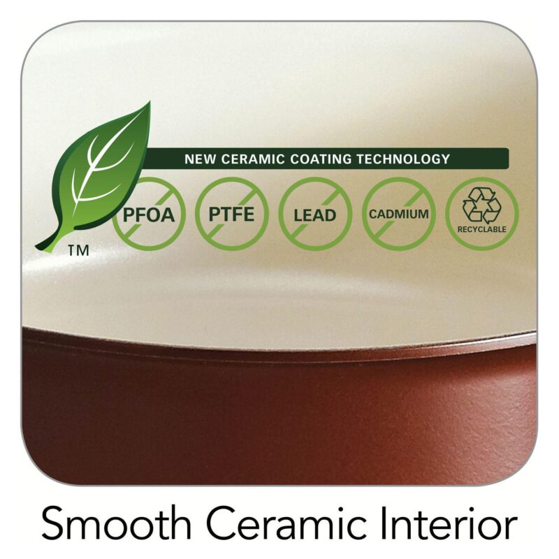 Tramontina Ceramica 6-qt. Porcelain Enamel Covered Saucepot - Image 4