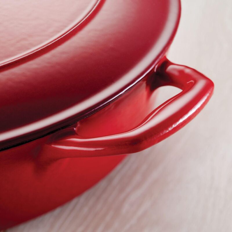 Tramontina Enameled Cast-Iron 3-qt. Covered Saucepan - Image 4