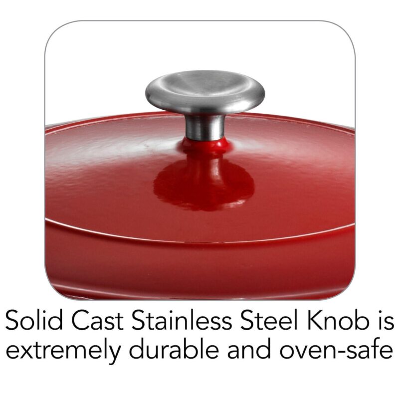 Tramontina Enameled Cast-Iron 6 1/2-qt. Dutch Oven - Image 7