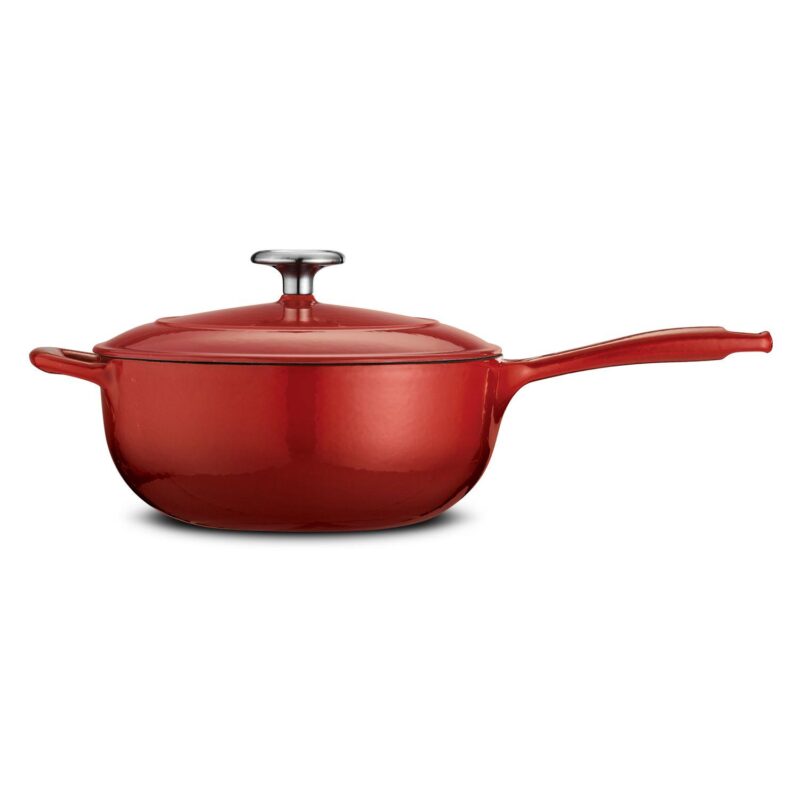 Tramontina Enameled Cast-Iron 3-qt. Covered Saucepan - Image 5