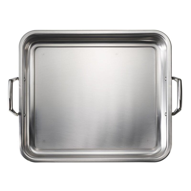 Tramontina Gourmet Prima 18/10 Stainless Steel 16.5-in. Roaster with Basting Grill - Image 4