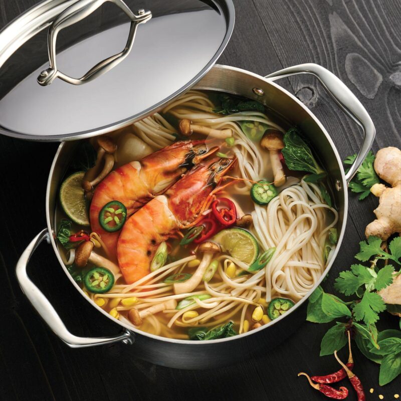 Tramontina Gourmet Tri-Ply Clad Stainless Steel 5-qt. Dutch Oven - Image 3