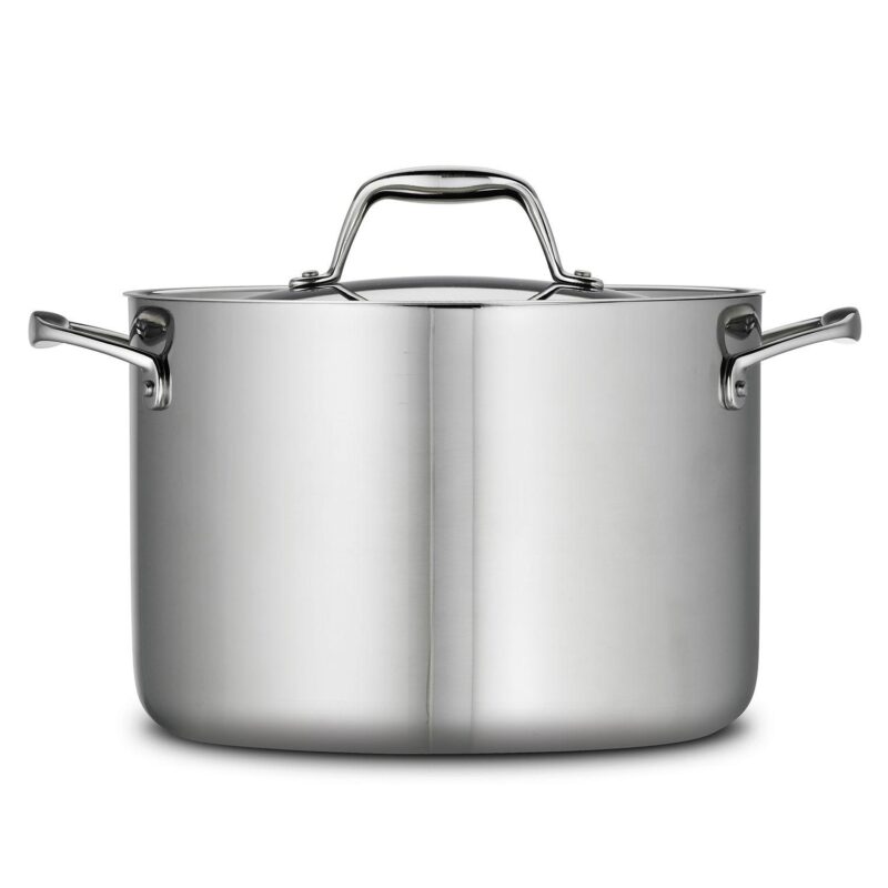 Tramontina Gourmet Tri-Ply Clad Stainless Steel 8-qt. Stockpot - Image 2