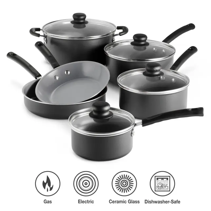 Tramontina Primaware Ceramic Cookware Set, 10 Piece - Image 3