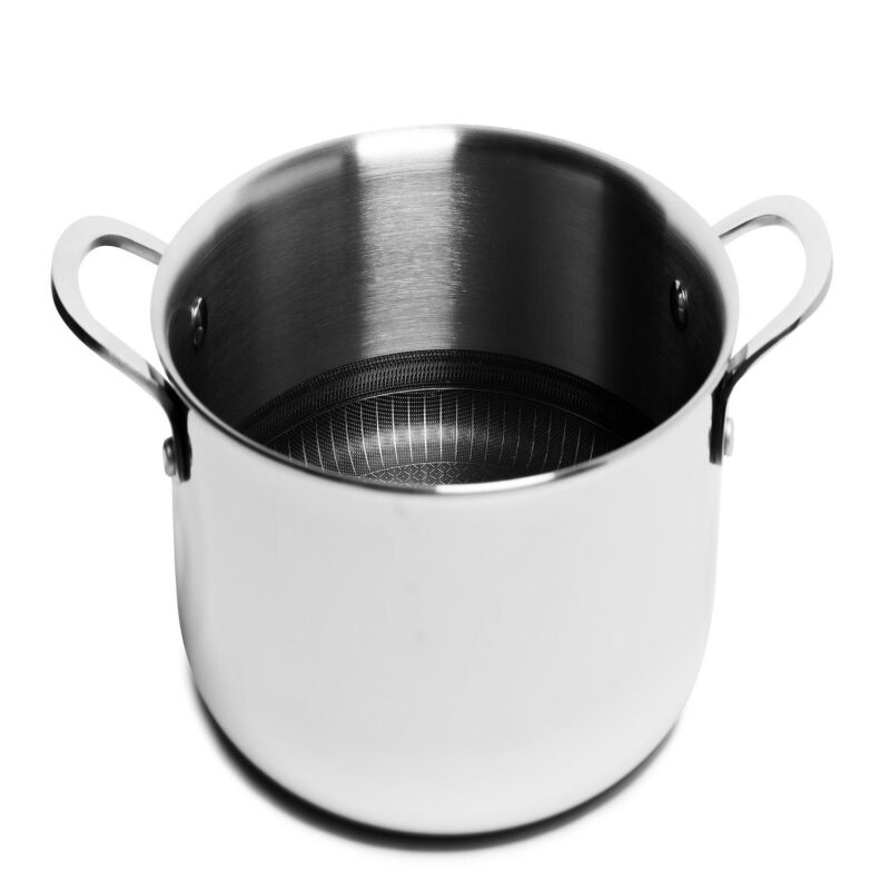 Tri-ply Stainless Steel Scratch Resistant Nonstick 4.8 QT Dutch Oven with Glass Lid - Image 2