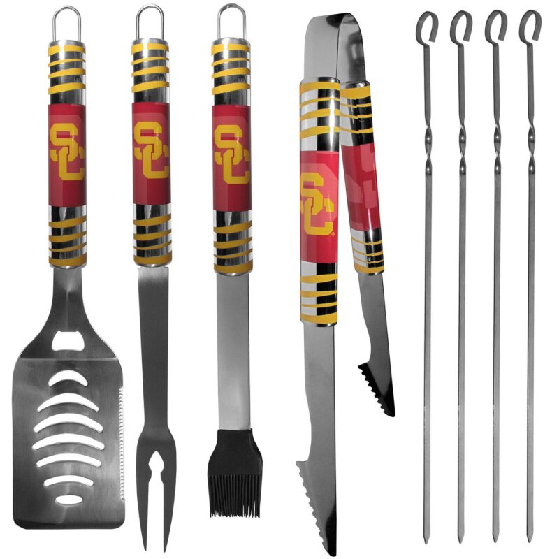 USC Trojans Tailgater 8-Piece BBQ Grill Set - Image 2