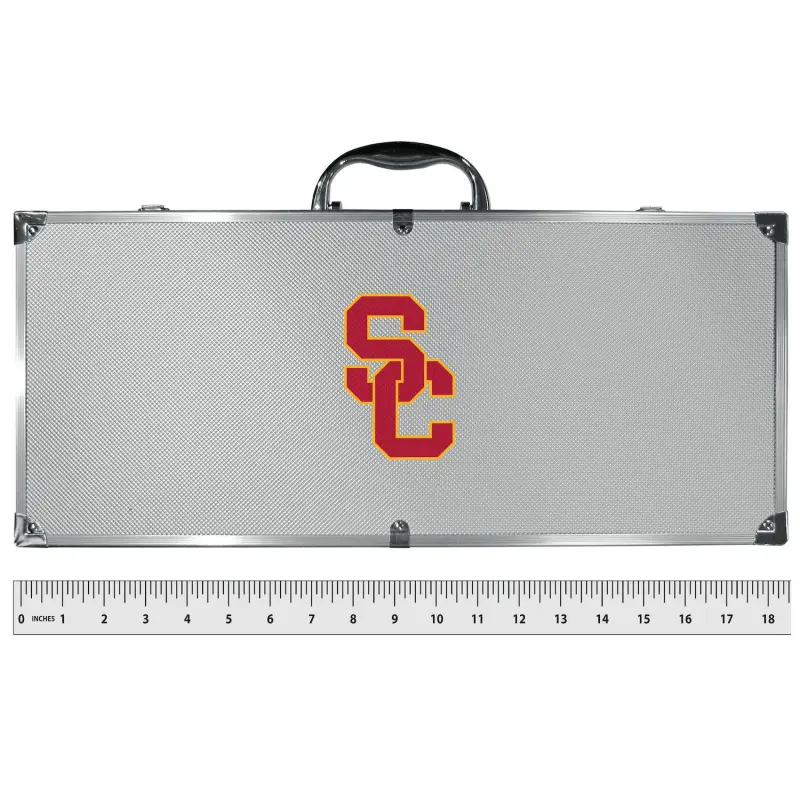 USC Trojans Tailgater 8-Piece BBQ Grill Set - Image 3
