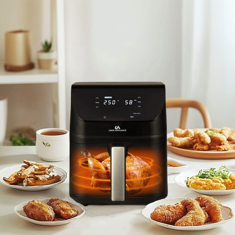Uber Appliance Air fryer XL Deluxe - 5QT Black Digital Controls - Image 5